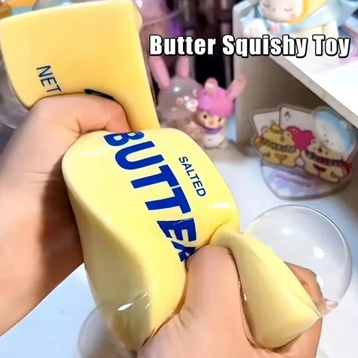 14/24CM Butter Stick Fidget Toys Squishy Elastic Cheese Stick Funny Decompression Stress Anxiety Relief Squeeze Prank Toy Relax — foto 1