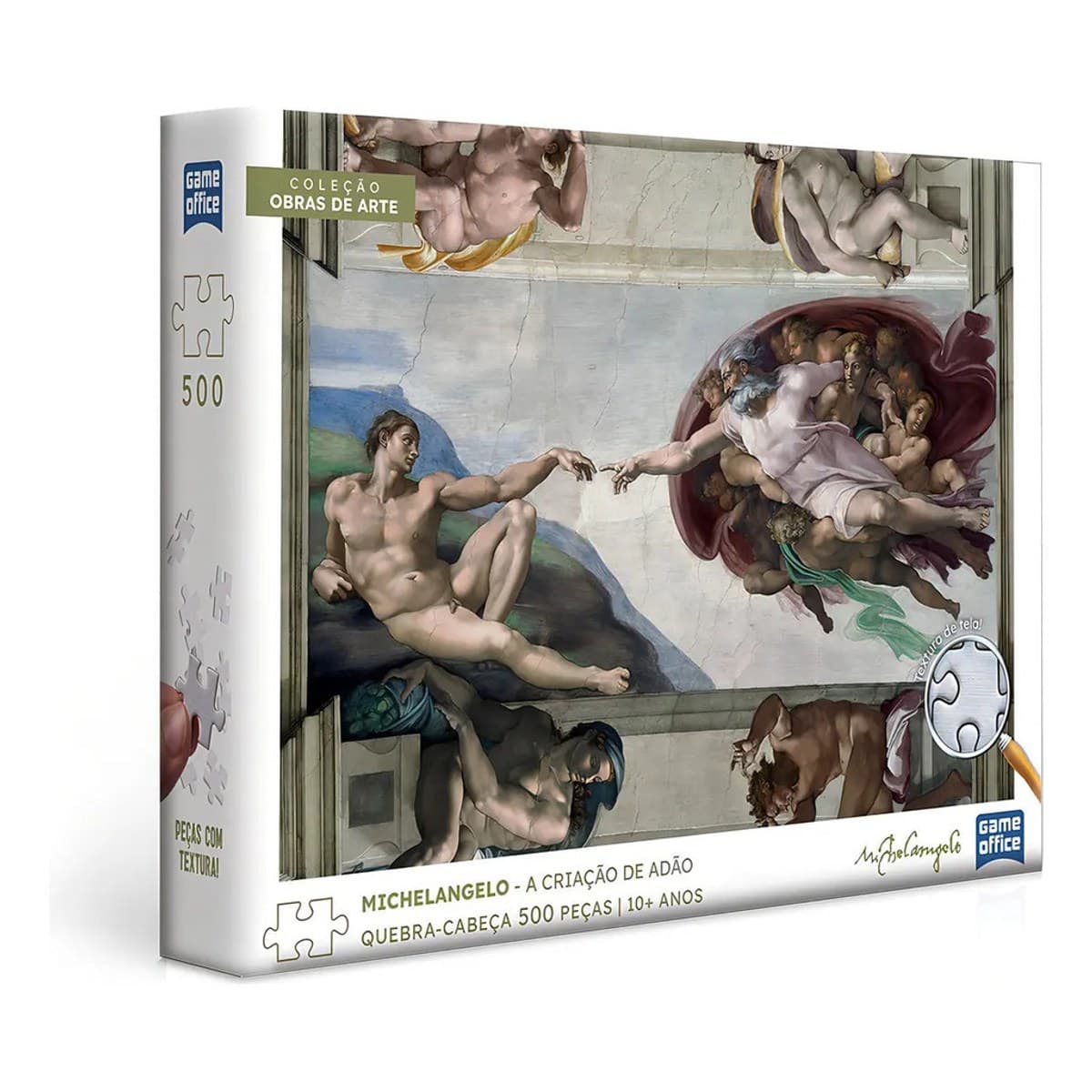 Michelangelo A Criação De Adão Quebra Cabeça 500 Pçs