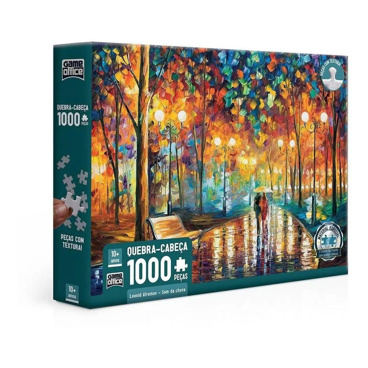 Quebra Cabeça Leonid Afremov Som Chuva 1000pç