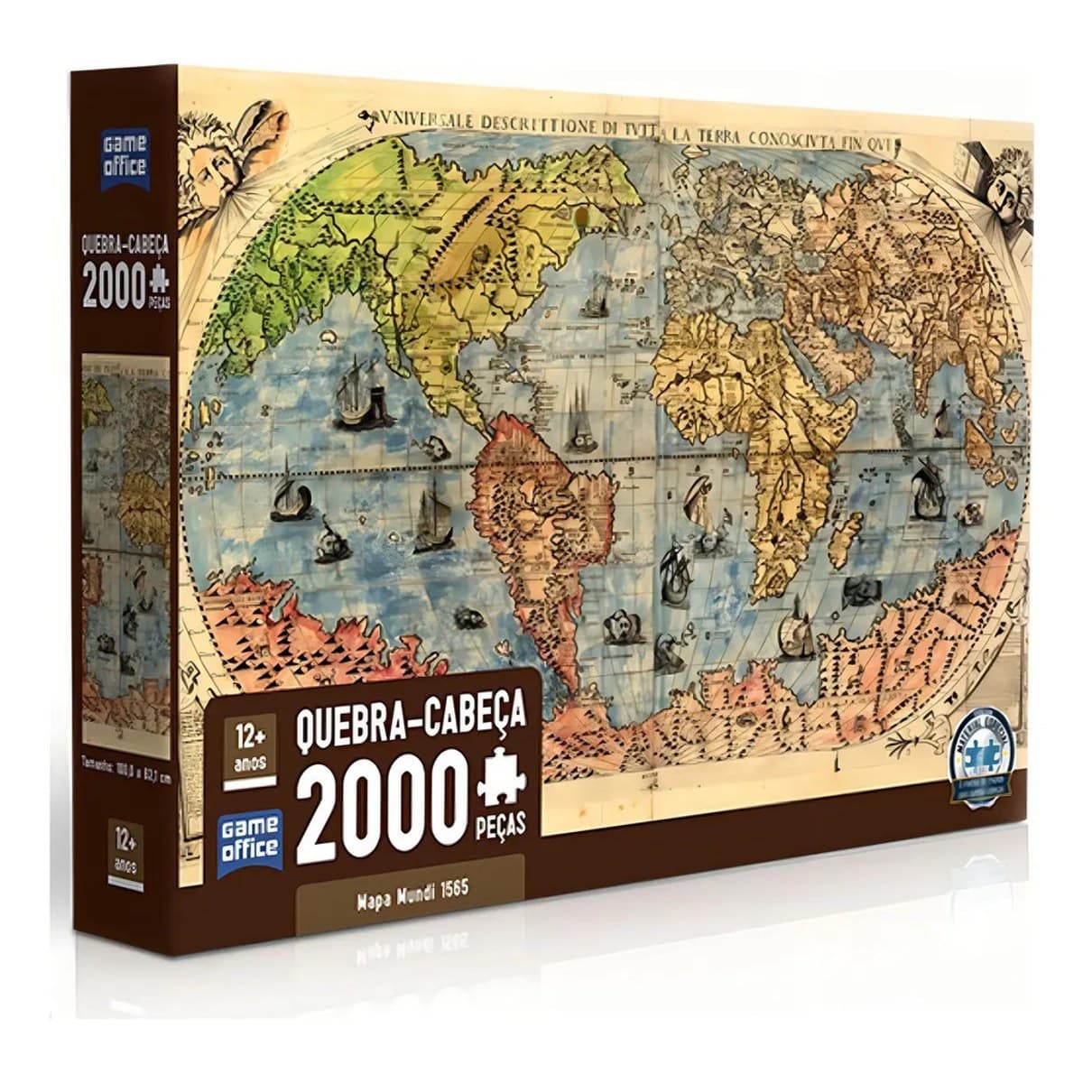 Quebra Cabeça Mapa Mundi 2000 Peças