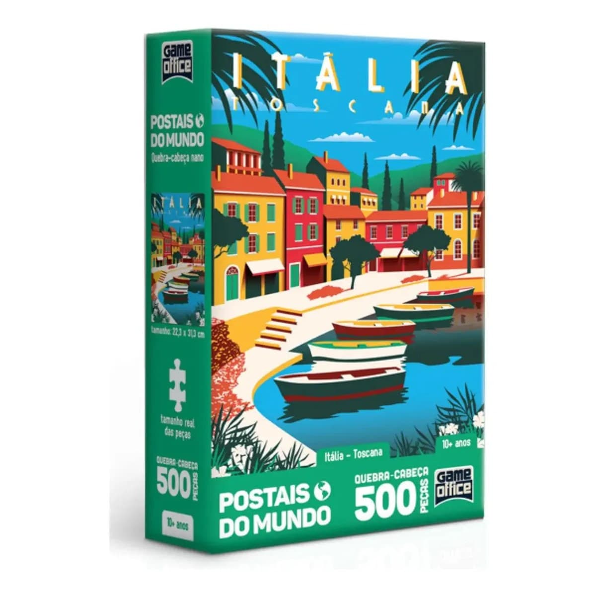 Quebra-cabeça: Postais do Mundo - Itália - Toscana - 500 peças nano