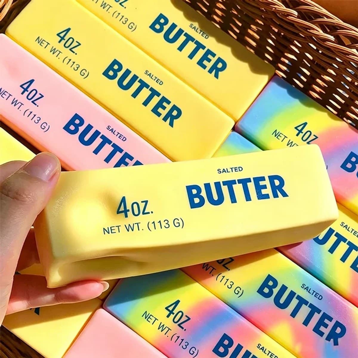 Squishy Butter Stick Fidget Toy Sticky Butter Stick Slow Rebound Stress Ball Squeeze Toy Anti-stress Sensory Toy for Adults — foto 1